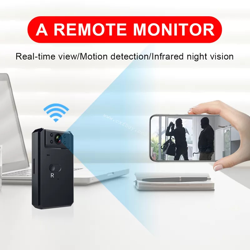 Cxfhgy 4K Mini Camera WiFi Smart Wireless Camcorder IP Hotspot HD Night Vision Video Micro Small Cam Motion Detection
