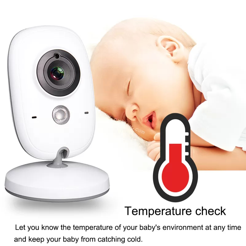 Cxfhgy Baby Monitor High Resolution Wireless Video 3.2 Inch Baby Nanny Security Camera Night Vision Temperature Monitoring Babysitter Baby Monitor High Resolution Wireless Video