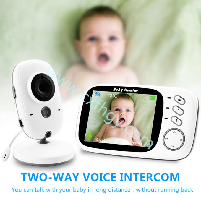 Cxfhgy Baby Monitor High Resolution Wireless Video 3.2 Inch Baby Nanny Security Camera Night Vision Temperature Monitoring Babysitter Baby Monitor High Resolution Wireless Video