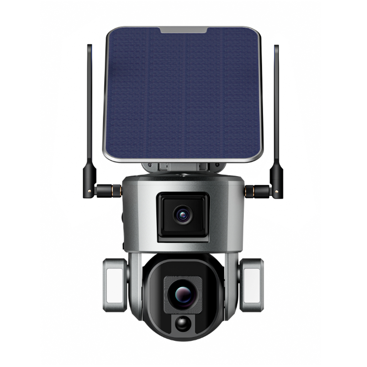 Y5 4G Solar Camera 4K HD Dual Scrceen Preview 10X Optical Zoom Night Vision Two-way Voice with 6W Solar Panel WIFI Solar Camera Waterproof low power consumption dual lens 10x convertible lens 8mp 2.8-12mm 120 degree wide lens wifi ptz 4g solar camera