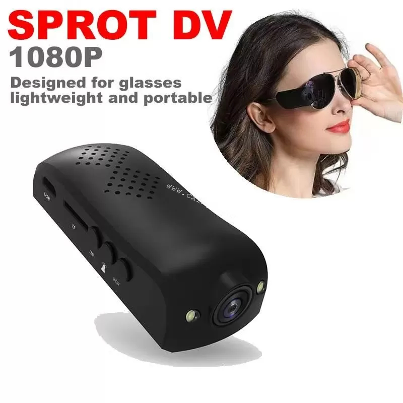 NEW HD 1920*1080 Camera With Any Bicycle Glasses Sports Video Camcorder Mini Dv Wearable Vidicon On The Glasses Legs 30 fps