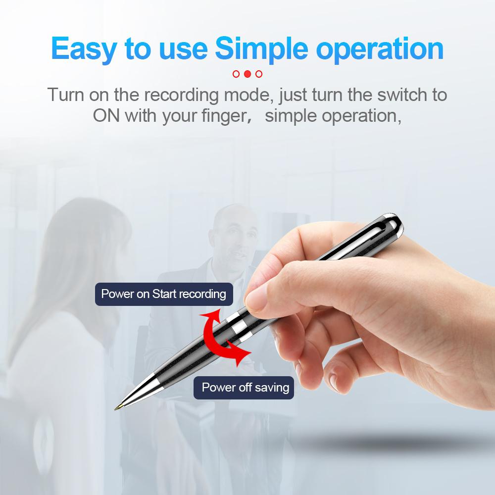 Cxfhgy  Q96 Voice Recorder Metal Professional High-definition Noise Reduction Recorder Voice Recorder Pen 