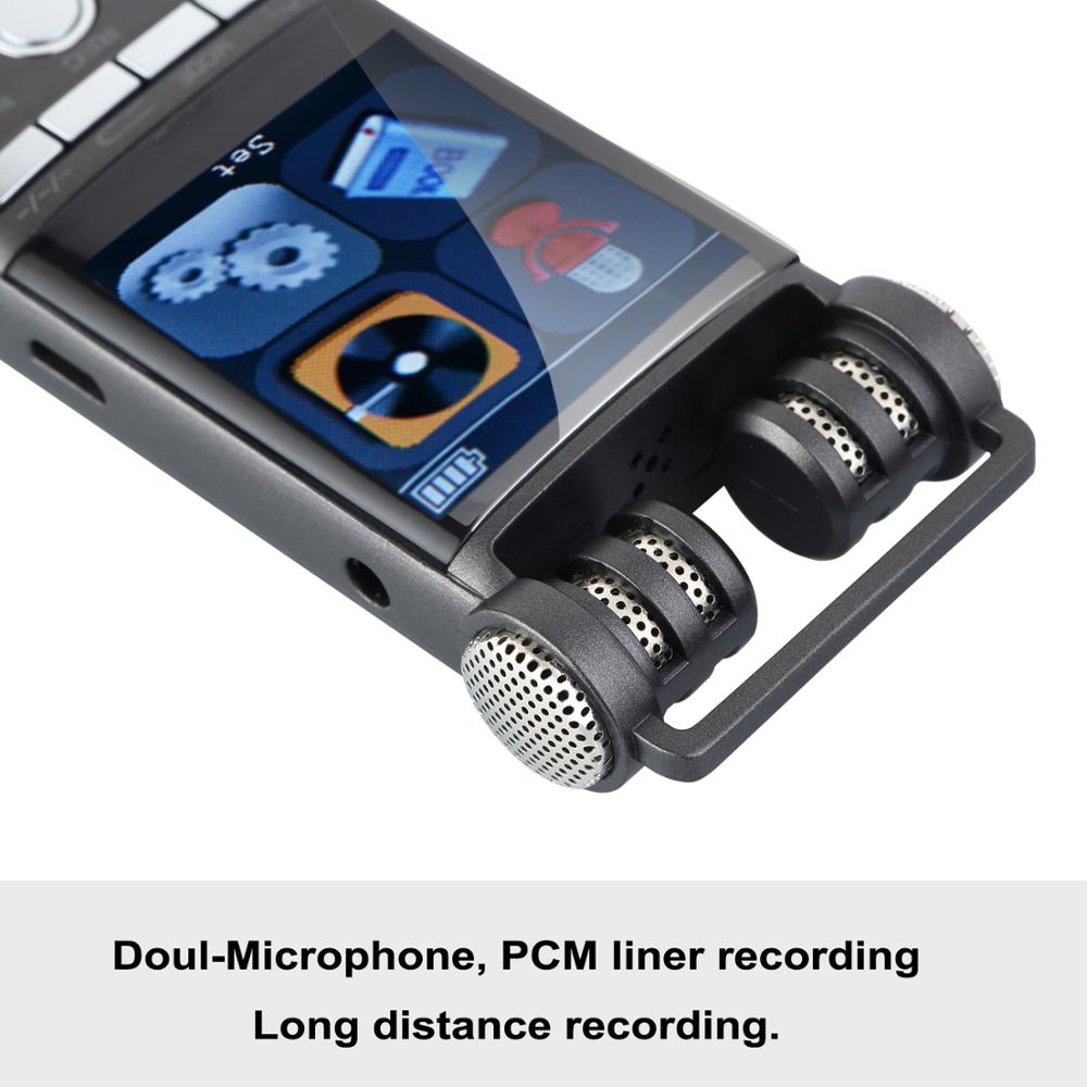 Cxfhgy Professional Voice Activated Digital Audio Recorder 16GB 8GB USB Pen Non-Stop 100hr Recording PCM 1536Kbps External Microphone