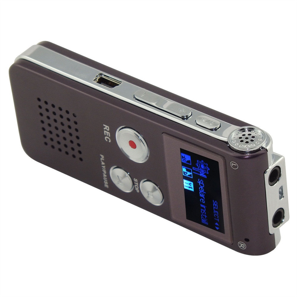 Cxfhgy Voice Recorder 2023 8GB Rechargeable Steel DIGITAL Sound Voice Recorder Dictaphone MP3 Player Record Mini Player 