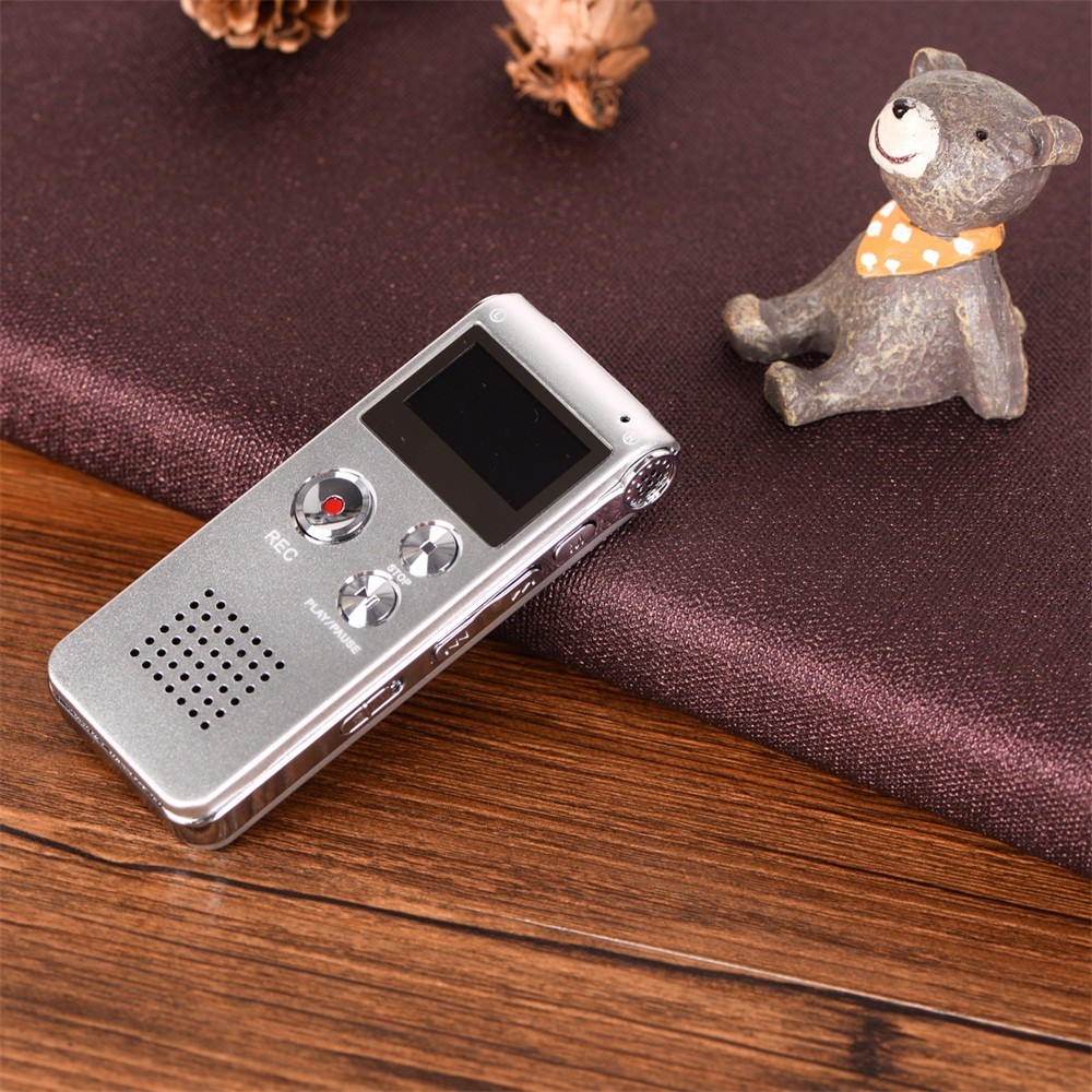 Cxfhgy Voice Recorder 2023 8GB Rechargeable Steel DIGITAL Sound Voice Recorder Dictaphone MP3 Player Record Mini Player 