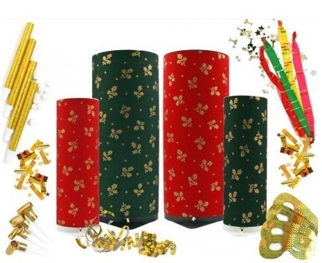 Christmas Party Bomb 21cm Red Holly