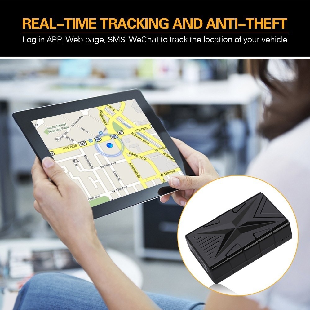 Cxfhgy Waterproof Vehicle GPS Tracker Strong Magnetic GPS Car Tracking Locator Anti-Loss System For Car Burglar Alarm Devices
