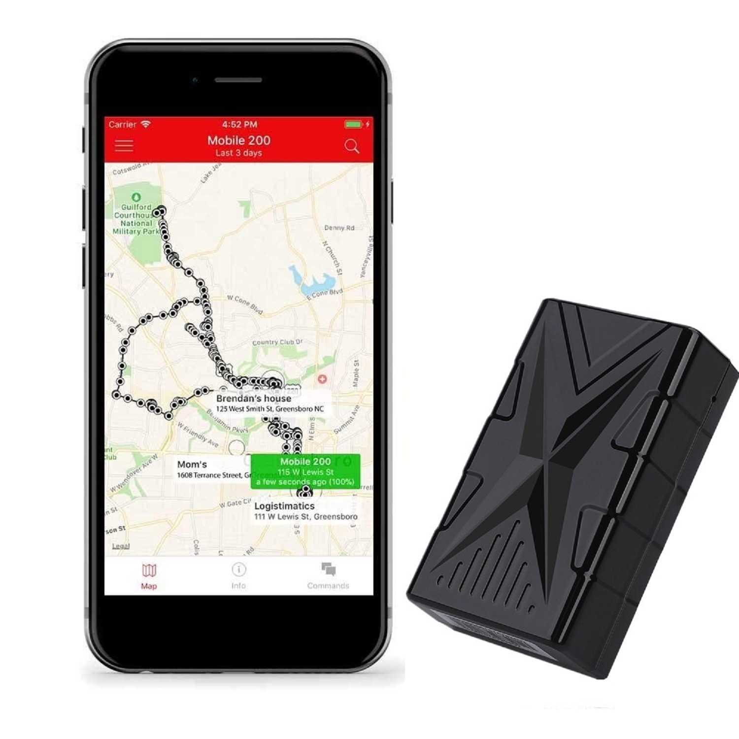 Cxfhgy Waterproof Vehicle GPS Tracker Strong Magnetic GPS Car Tracking Locator Anti-Loss System For Car Burglar Alarm Devices