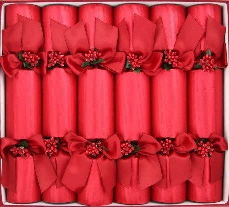 Venetian Red Cluster Christmas Crackers