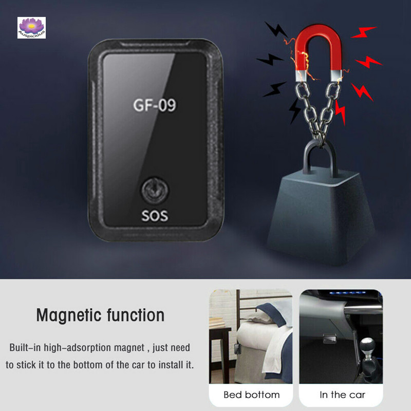 Cxfhgy Spy GPS Tracker GF-09 GT02 GT808 Mini GPS Tracker Anti-Theft Device Locator Magnetic Recorder APP Control