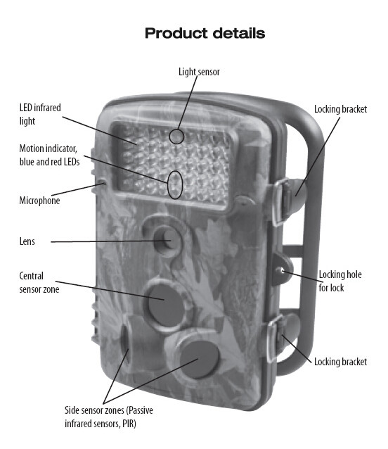 Wholesales The Best Sports Camera 2.4" TFTLCD Animal Tracking Wildlife Digital Camera DVR Vedio Camera Made In China