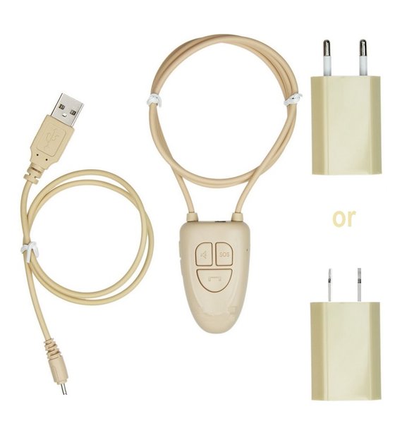 New 3W Spy Nano Earpiece+ Skin Colored Induction Neckloop For Exam Cheating Made In China