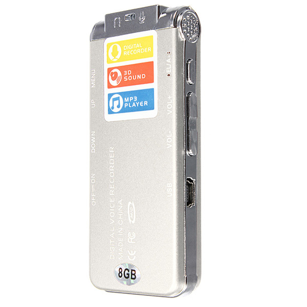 Cxfhgy Voice Recorder 2021 8GB Rechargeable Steel DIGITAL Sound Voice Recorder Dictaphone MP3 Player Record Mini Player 1 (3).jpg